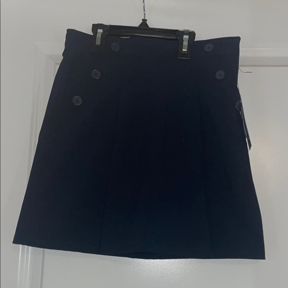 Nautica Blue A-Line Mini Skirt Casual (884)